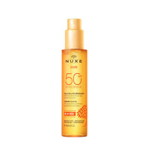 ACEITE BRONCEADOR NUXE SUN CON SPF 50 PARA ROSTRO Y CUERPO